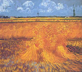 Vincent Van Gogh Wheatfields With Cypress at Arles